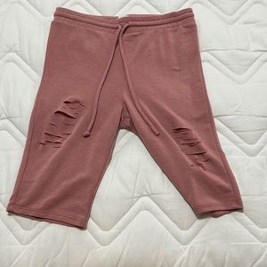 Mauve biker shorts
